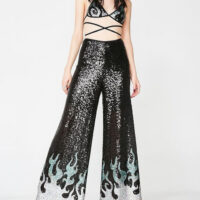 شلوار مجلسی انگلیسی فول پولک دوزی