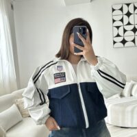 جکت ترکیبی جین و چرم ای پی ام شو